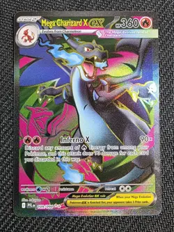 Mega Charizard x EX 109/094 Pokemon TCG Phantasmal Flames Ultra Rare Card NM - Image 1