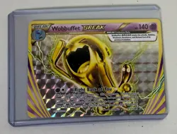 Pokemon Wobbuffet BREAK XY155 Promo Holo Card/Rare Psychic Gold Holographic NM - Image 1