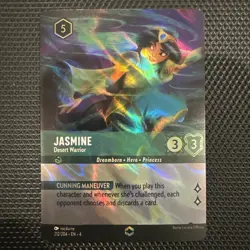 Disney Lorcana TCG Ursula's Return Jasmine Desert Warrior Enchanted Card 212/204 - Image 1