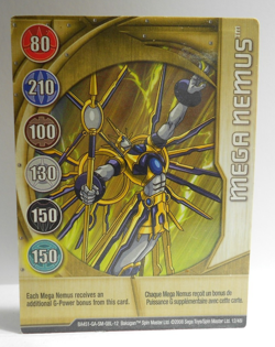 Bakugan Card - Mega Nemus - Gold Gate Card - BA451 - 12/48i - 2008 - Image 1