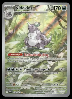 Pokemon Cards Nidoking 174/165 151 Illustration Rare NM *5 - Image 1