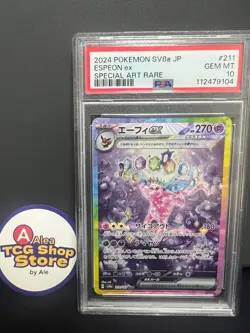PSA 10 Espeon ex SAR 211/187 SV8a Terastal Fest ex - Pokemon Card Japanese 2024 - Image 1