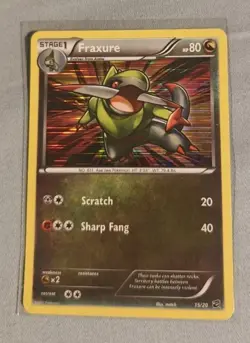Pokemon TCG Fraxure 15/20 Dragon Vault Holo LP Card - Image 1