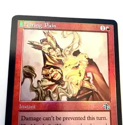 MTG Flaring Pain Foil Judgment 2002 Old Border NM Red Instant - Image 2