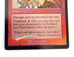 MTG Flaring Pain Foil Judgment 2002 Old Border NM Red Instant - Image 3
