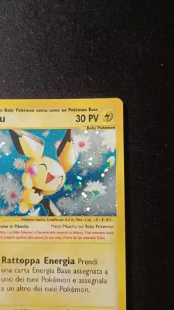 Pokemon Pichu 22/165 Expedition - Holo Rare ITA WOTC E-Series Vintage - Image 4