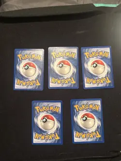 Pokemon TCG Regular Lot 5 Poliwag Omanyte Omastar Kabuto Corsola Neo discovery - Image 2