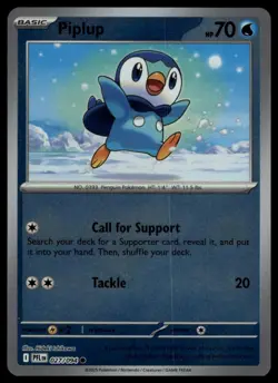Piplup #027/094 ME02: Phantasmal Flames Reverse Holo Pokemon Card - Image 1