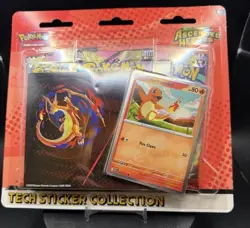 Pokemon TCG Mega Evolution Ascended Heroes Tech Sticker Collection Charmander 🔥 - Image 1