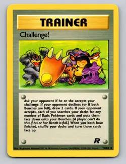 Challenge! 74/82 Uncommon Team Rocket Pokemon Unlimited LP - Image 1