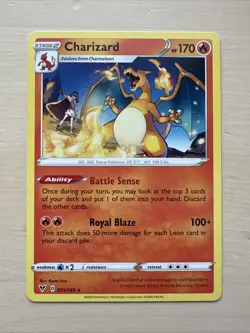 Charizard 025/185 Regular Rare Vivid Voltage Pokemon Card - Image 1