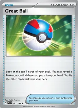 Great Ball #183 Pokemon Paldea Evolved - Image 1