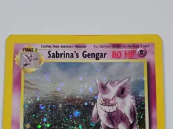 Pokemon Gym Heroes Sabrina's Gengar 14/132 Holo Foil Rare Vintage - SWIRL 💫🌀 - Image 4