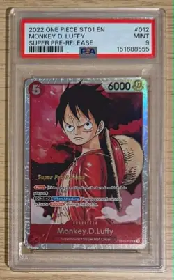 PSA 9 One Piece Starter Deck 01 Monkey D. Luffy ( Super Pre-Release Ver. ) - Image 1