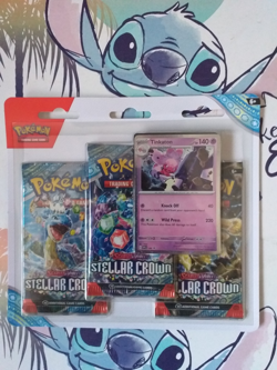 Pokemon Trading Card Game Scarlet and Violet STELLAR CROWN Triple Pack -TINKATON - Image 1