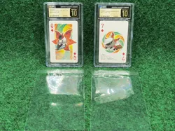 Volcarona & Larvesta Pokemon Playing Cards Q🔸7 🔸 White 2 Deck CGC Pristine 10 - Image 2