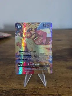 Digimon Card Apollomon BT25-018 Alternate Art SR RAW UNGRADED Dual Revolution - Image 1