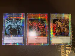 Yu-Gi-Oh! God Card Set - Obelisk, Slifer, Ra -LC01- QCR - 1st Edition NM! - Image 1