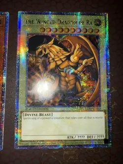 Yu-Gi-Oh! God Card Set - Obelisk, Slifer, Ra -LC01- QCR - 1st Edition NM! - Image 5