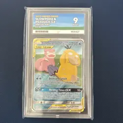 Pokemon Slowpoke & Psyduck GX 218/235 Tag Team UNIFIED MINDS Ace 9 Mint - Image 1