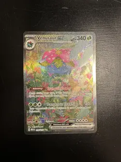 Pokemon Venusaur ex 198/165 Scarlet & Violet 151 Special Illustration Rare NM - Image 1