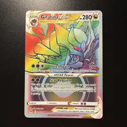Pokemon Giratina VSTAR Rainbow Rare 201/196 Lost Origin TCG Card NM/Mint - Image 1
