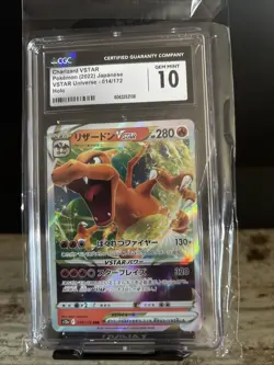 Charizard VSTAR Japanese Pokemon Card CGC Graded Gem Mint 10 - Image 1