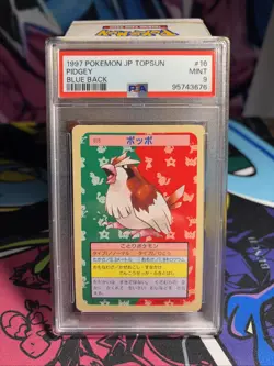 1997 POKEMON JPN TOPSUN BLUE BACK #16 PIDGEY PSA 9 - Image 1