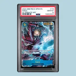 ONE PIECE SANJI 2024 OP06-WINGS OF THE CAPTAIN #119 ALTERNATE ART PSA 10 ENGLISH - Image 1