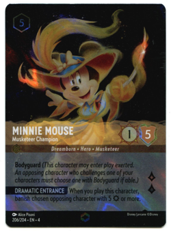 Disney Lorcana Minnie Mouse Musketeer Ursula's Return Enchanted Foil 206/204 - Image 1