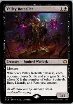 Valley Rotcaller 119 Rare Bloomburrow Magic: The Gathering Near Mint - Image 1