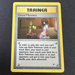 Good Manners 111/132 - Gym Heroes Unlimited - Pokemon TCG - NM - Image 1