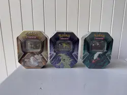 ✅ Pokemon TCG Triple Whammy Collector Tins Set (3 tins) ✅ SEALED + IN HAND - Image 1