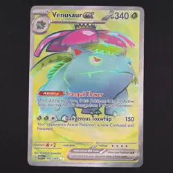 Pokemon TCG Card Venusaur ex 182/165 Scarlet & Violet 151 Full Art - NM - Image 1