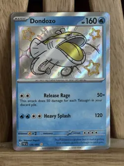 Dondozo 126/091 Baby Shiny Rare Pokemon TCG SV: Paldean Fates NEAR MINT NM - Image 1