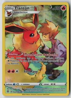 Flareon TG01/TG30 Holo Brilliant Stars Trainer Gallery Pokemon NM - Image 1