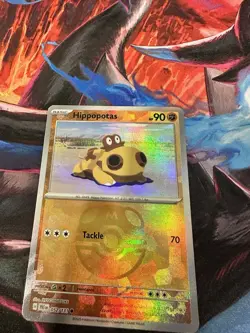 Hippopotas 052/131 Master ball Reverse Holo SV Prismatic Evolutions Pokemon - NM - Image 1