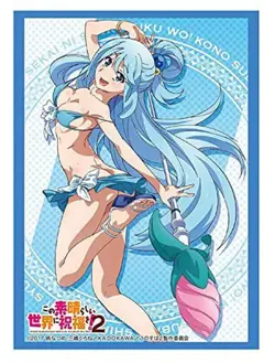 Bushiroad Weiss Schwarz Card Sleeve HG Vol. 1235 Konosuba Aqua SEC SSP SP - Image 1