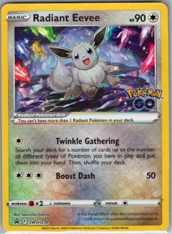 Radiant Eevee SWSH230 SWSH: Sword & Shield Promo Cards - Pokemon Card - NM - Image 1