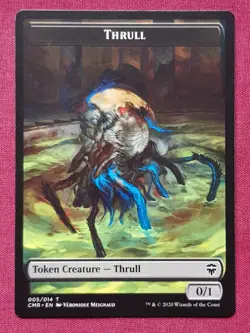 Magic The Gathering COMMANDER LEGENDS CMR THRULL token card MTG - Image 1