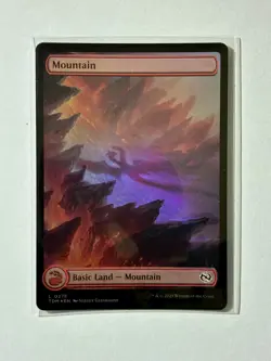 MTG Mountain 0275 Basic Land Full Art FOIL Tarkir: Dragonstorm TDM NM - Image 1