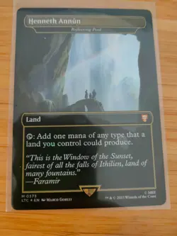 MTG Henneth Annun (Reflecting Pool) Borderless FOIL 373 Lord of the Rings M/NM - Image 1