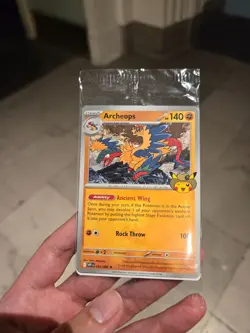 Pokemon Chicago Field Museum Fossil Exhibit Archeops Promo Card IN HAND - Image 1