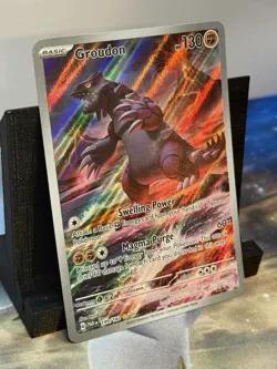Groudon 199/182 Paradox Rift Illustration Rare Pokemon Card NM - Image 3
