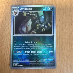 Pokemon TCG Umbreon 059/131 SV Prismatic Evolutions Rare Holo Poke Ball - Image 1