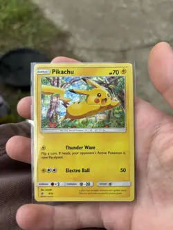 Pokemon Pikachu SM04 Promo Basic Card 70 HP Thunder Wave Electro Ball - Image 1