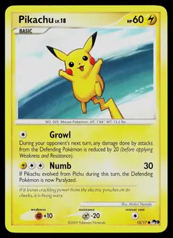 Pokemon Card - Pikachu POP Series 9 15/17 Common - Image 1