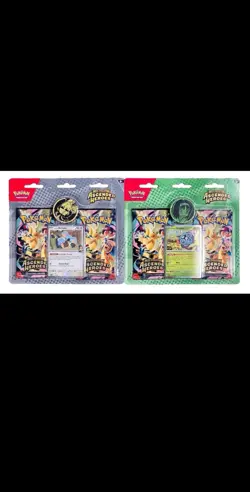 Pokemon TCG Mega Evolution Ascended Heroes 2-Pack Blister Komala Tangela - Image 1