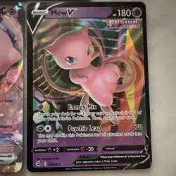 Pokemon TCG Full Art Holo Lot (5) Mew V, Mew ex, Mega Diancie ex, Duraludon V - Image 2