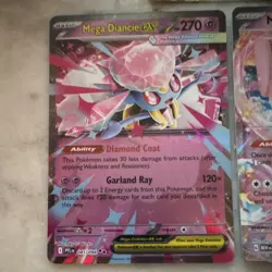 Pokemon TCG Full Art Holo Lot (5) Mew V, Mew ex, Mega Diancie ex, Duraludon V - Image 4
